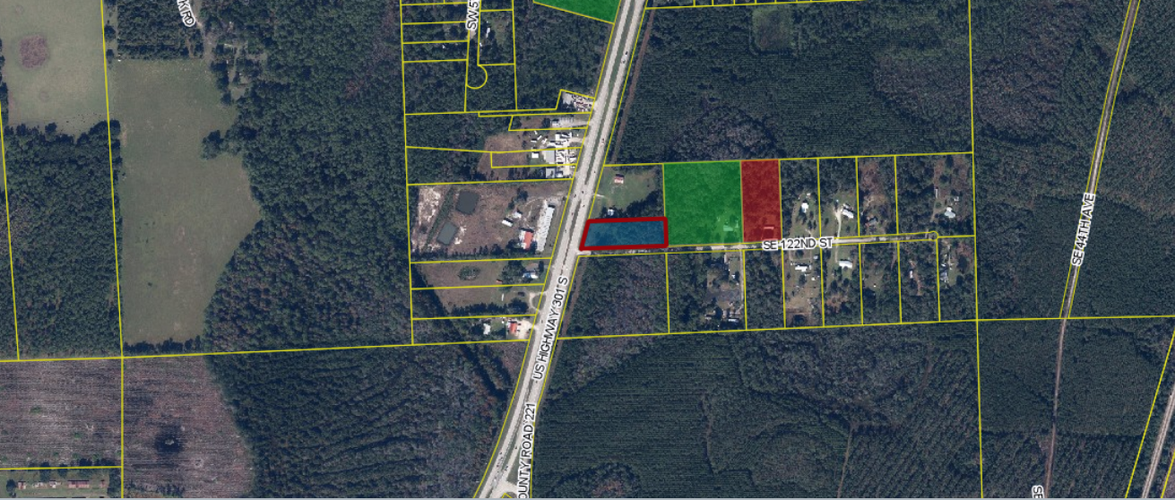 US HWY 301 and SE 122nd st, Starke, FL en venta Vista aérea- Imagen 1 de 3