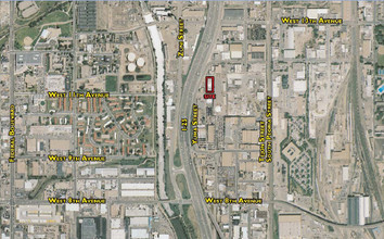 1100-1140 Yuma Ct, Denver, CO - VISTA AÉREA  vista de mapa