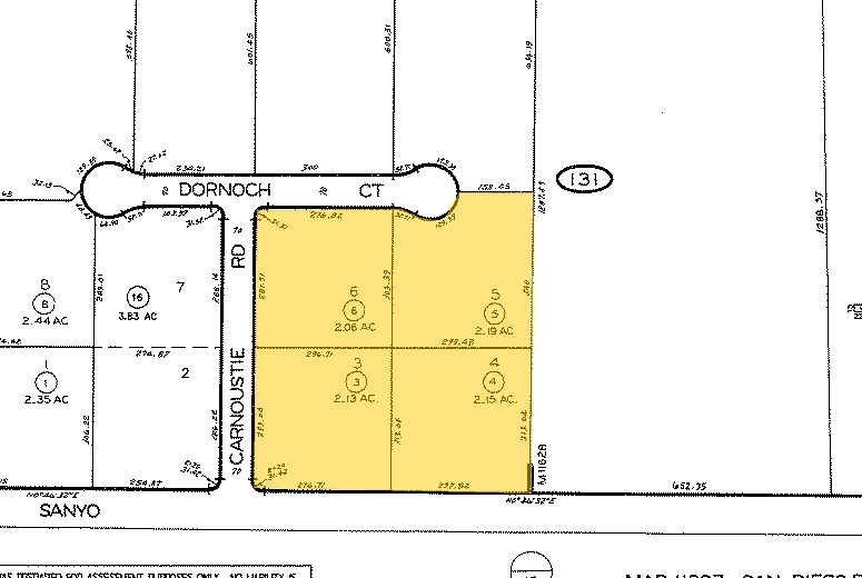 1840 Dornoch Ct, San Diego, CA en alquiler - Plano de solar - Imagen 3 de 3