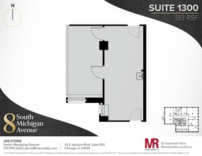 8 S Michigan Ave, Chicago, IL en alquiler Plano de la planta- Imagen 1 de 4