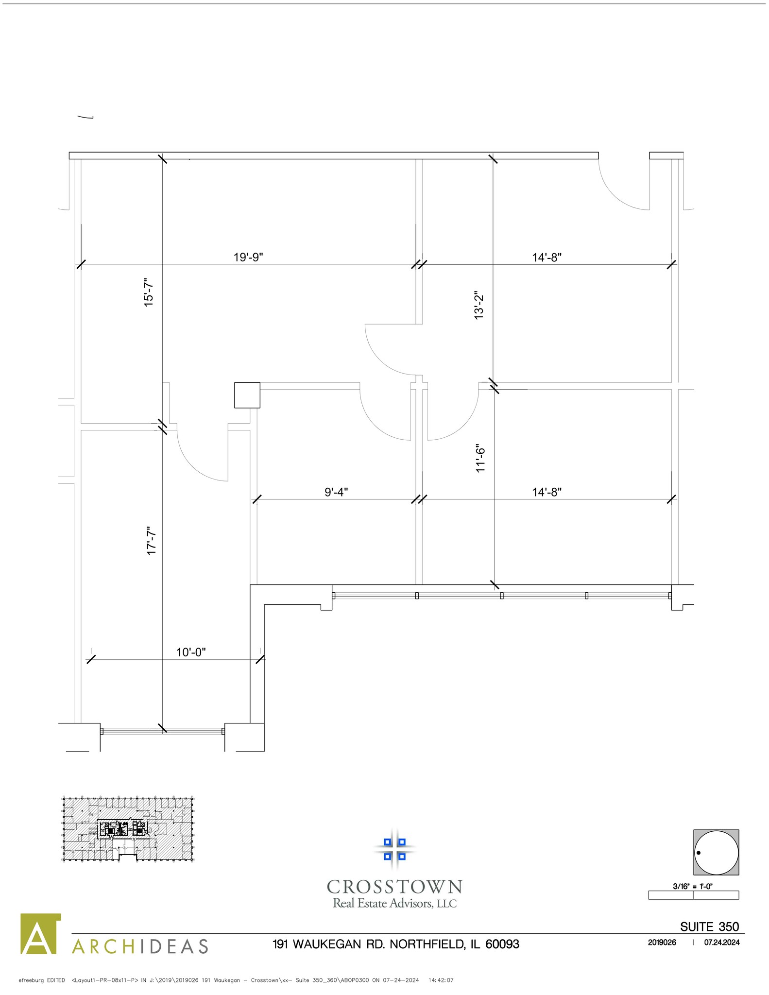 191 Waukegan Rd, Northfield, IL en alquiler Plano del sitio- Imagen 1 de 1