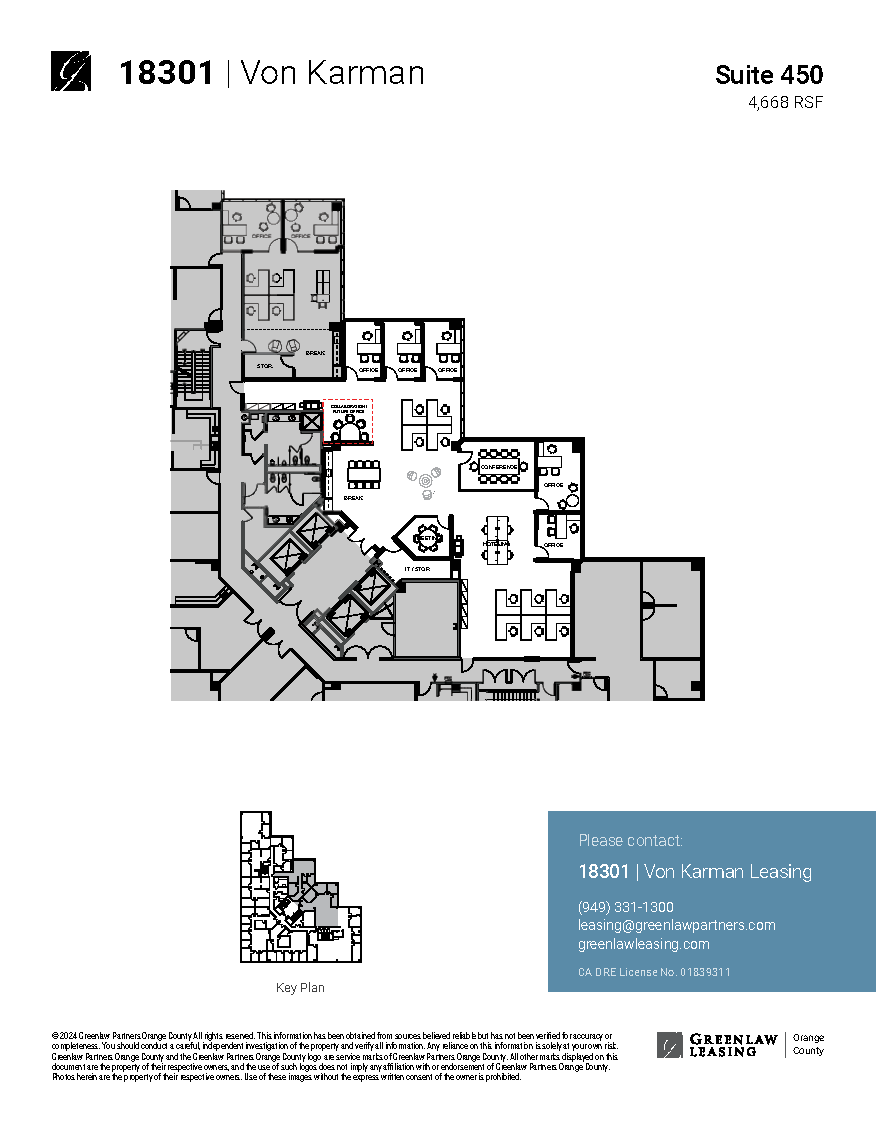 18301 Von Karman Ave, Irvine, CA en alquiler Plano de la planta- Imagen 1 de 1