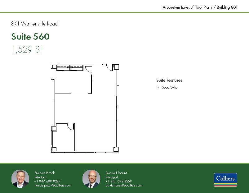 801 Warrenville Rd, Lisle, IL en alquiler Plano de la planta- Imagen 1 de 1