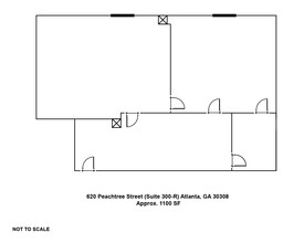 620 Peachtree St NE, Atlanta, GA en alquiler Plano de la planta- Imagen 2 de 2