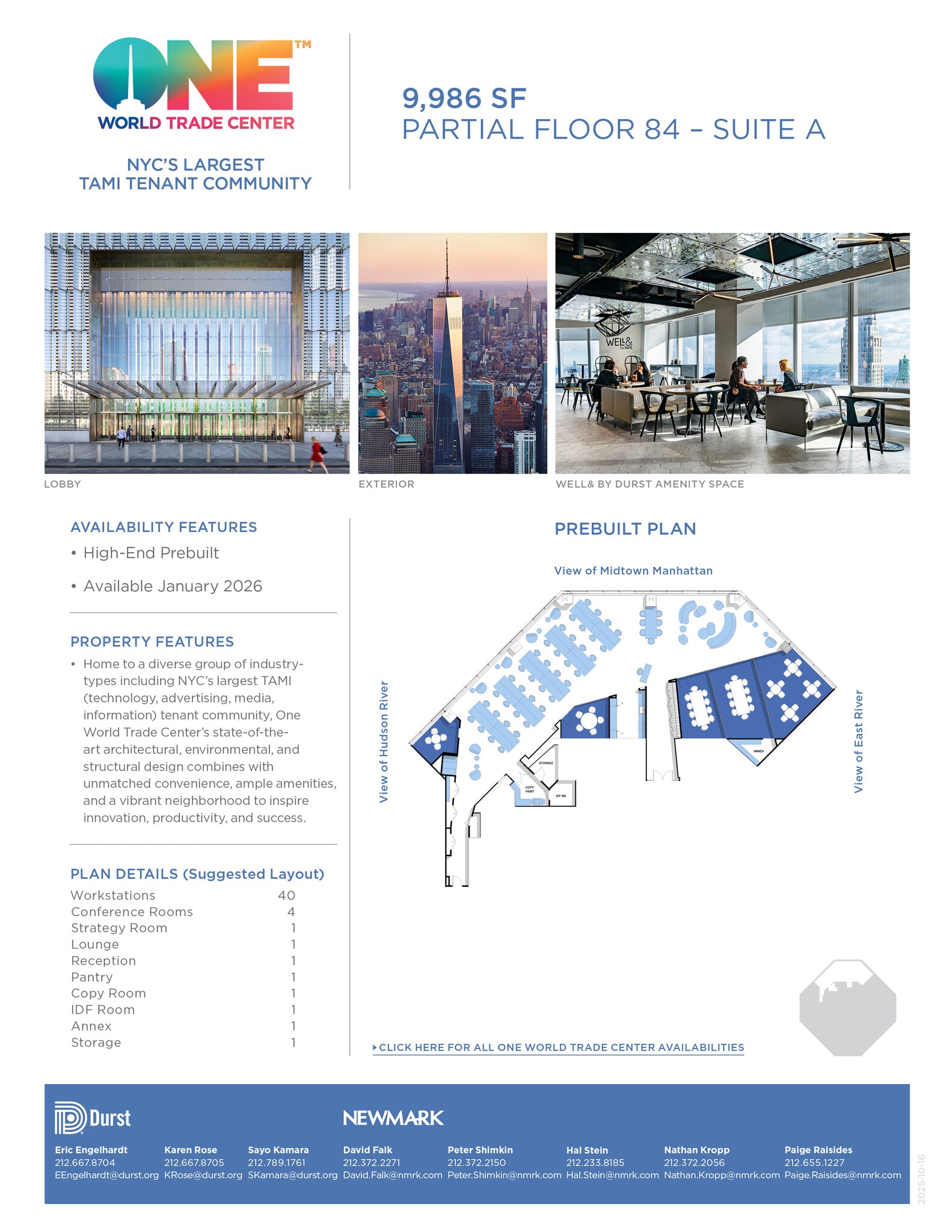 One World Trade Center, New York, NY en alquiler Foto del interior- Imagen 1 de 1