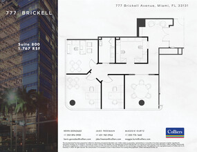 777 Brickell Ave, Miami, FL en alquiler Plano de la planta- Imagen 1 de 1