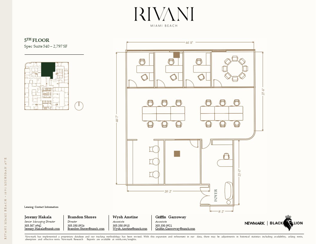 1691 Michigan Ave, Miami Beach, FL en alquiler Plano de la planta- Imagen 1 de 1