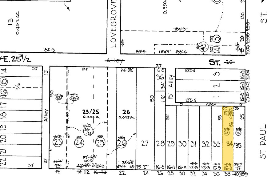 38-40 E 25th St, Baltimore, MD en alquiler - Plano de solar - Imagen 3 de 8