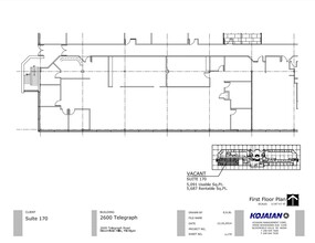 2600 S Telegraph Rd, Bloomfield Hills, MI en alquiler Plano de la planta- Imagen 1 de 3