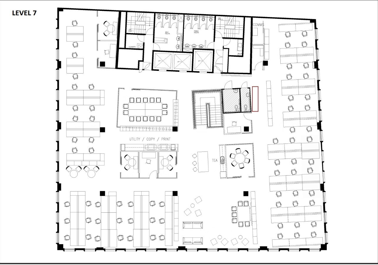 20 Berry St, North Sydney en alquiler Plano de la planta- Imagen 1 de 1