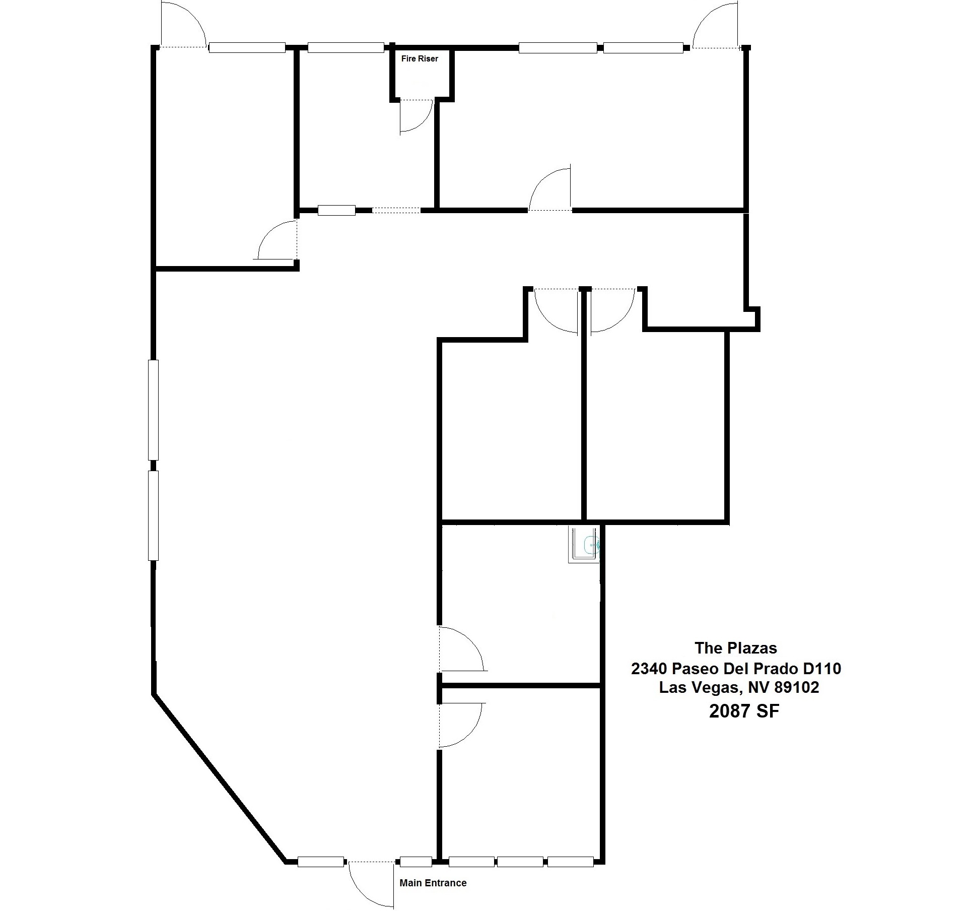 2310 Paseo Del Prado, Las Vegas, NV en alquiler Plano de la planta- Imagen 1 de 1