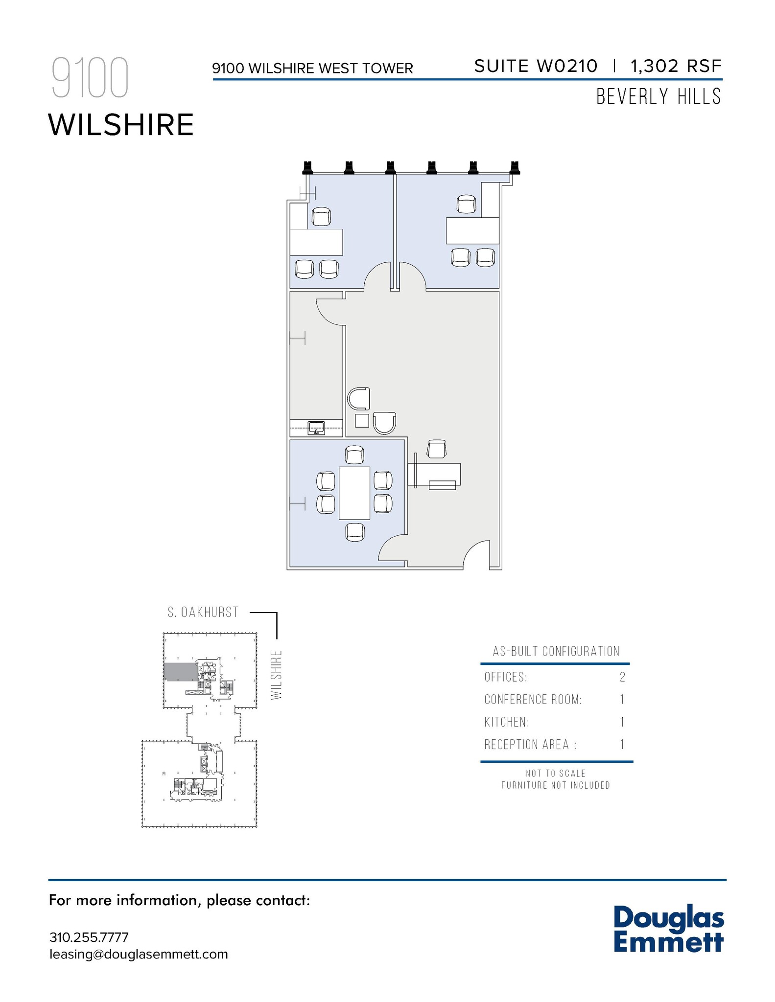 9100 Wilshire Blvd, Beverly Hills, CA en alquiler Plano de la planta- Imagen 1 de 1