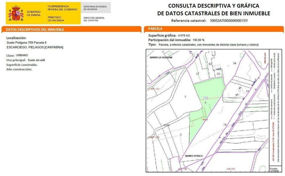 Terreno en Piélagos, Cantabria en venta - Foto del edificio - Imagen 3 de 18