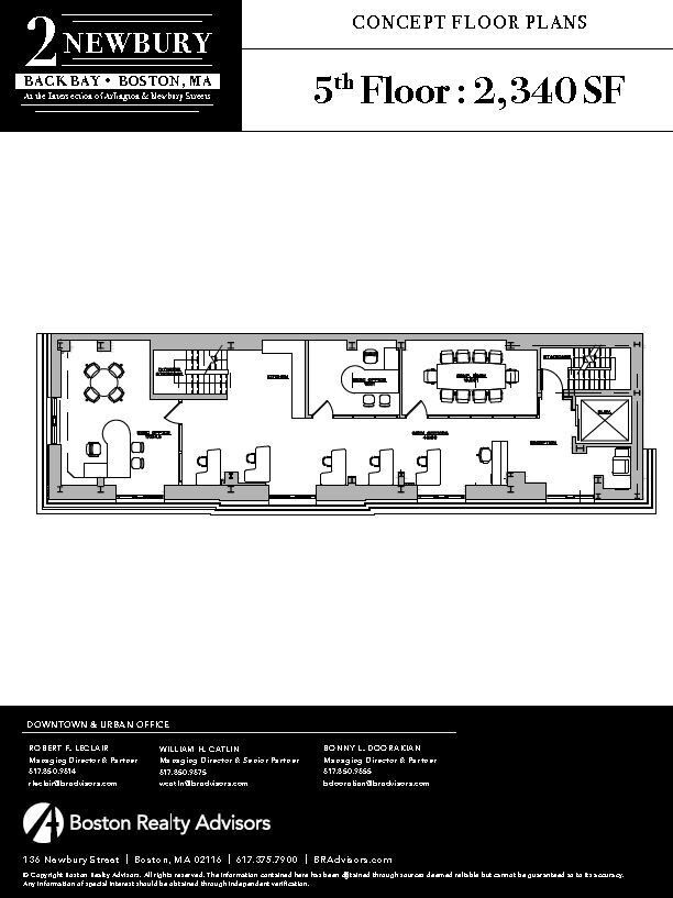 2 Newbury St, Boston, MA en alquiler Plano de la planta- Imagen 1 de 2