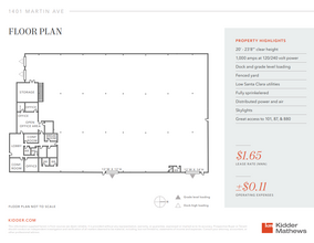 1401 Martin Ave, Santa Clara, CA en alquiler Plano de la planta- Imagen 1 de 1