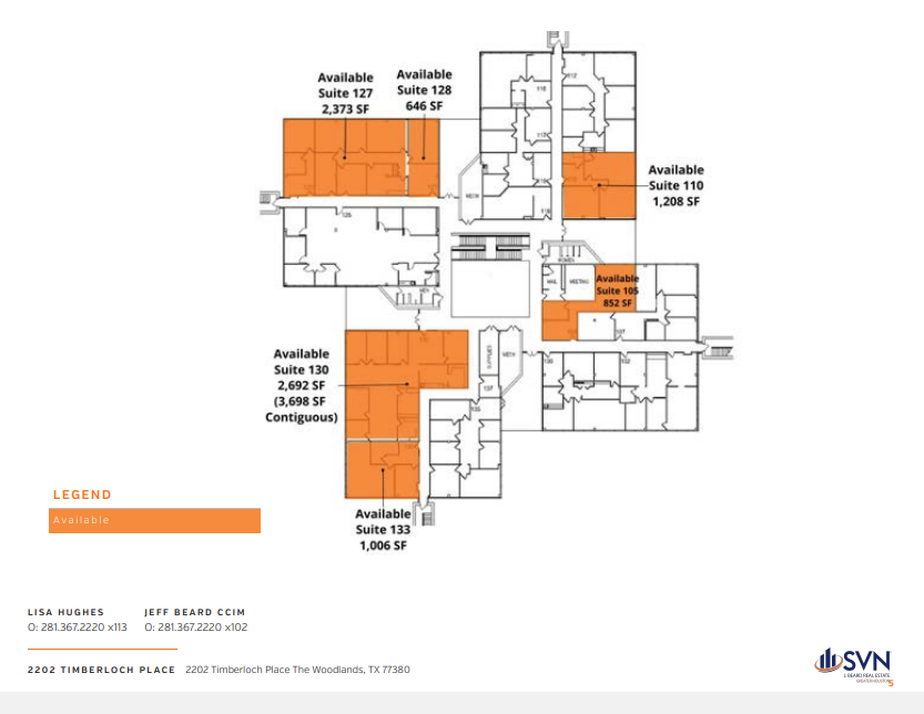 2202 Timberloch Pl, The Woodlands, TX en alquiler Plano de la planta- Imagen 1 de 1