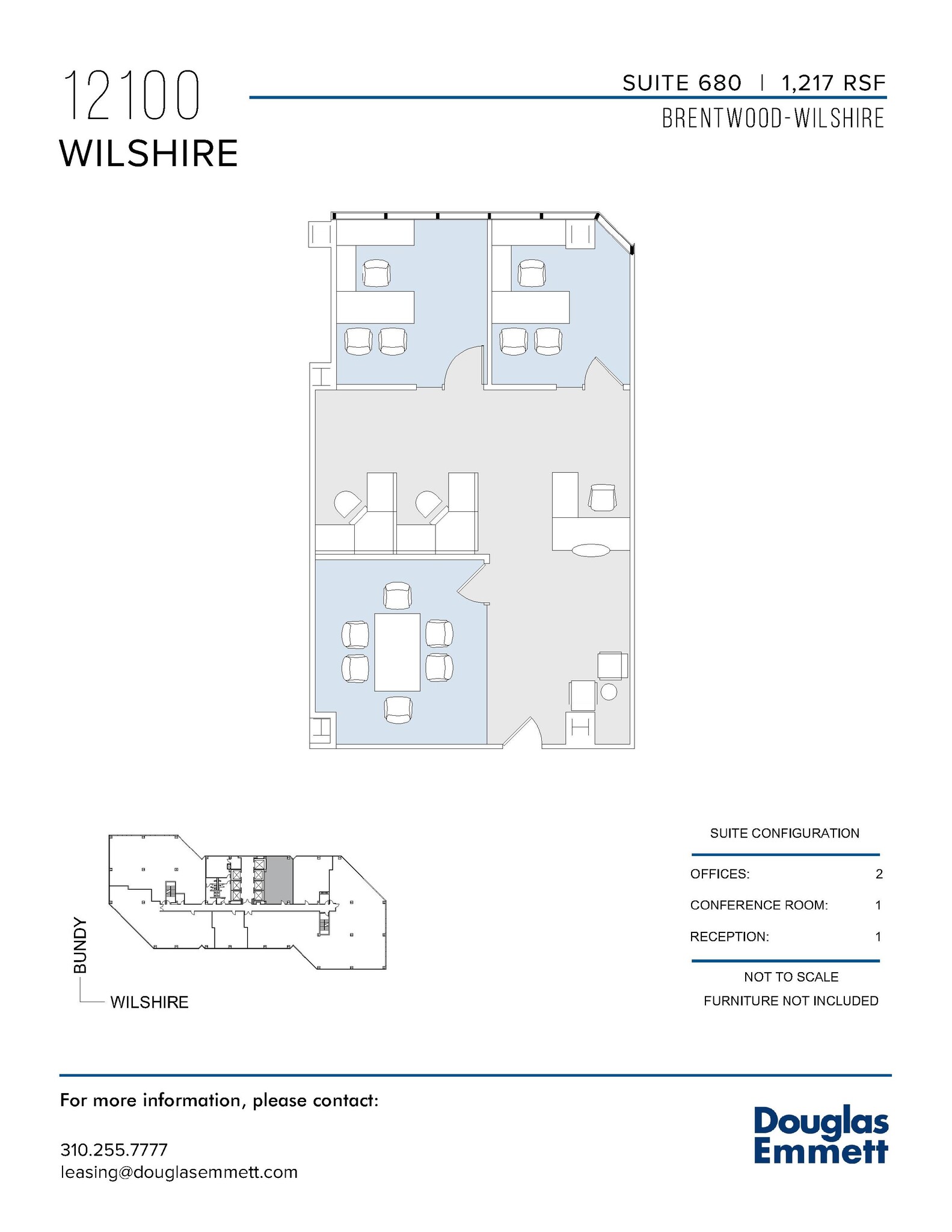 12100 Wilshire Blvd, Los Angeles, CA en alquiler Plano de la planta- Imagen 1 de 1