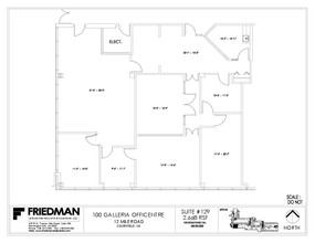 100 Galleria Officentre, Southfield, MI en venta Plano de la planta- Imagen 1 de 2