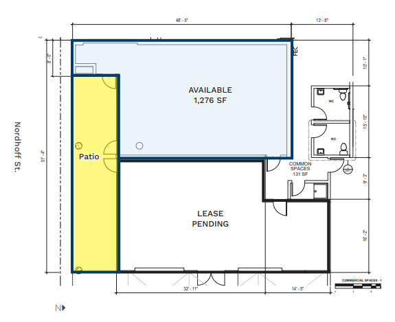 18401 Nordhoff St, Northridge, CA en alquiler Plano de la planta- Imagen 1 de 1