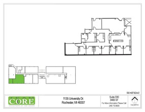 1135 W University Dr, Rochester Hills, MI en alquiler Plano de la planta- Imagen 1 de 1