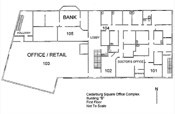 W62N248 Washington Ave, Cedarburg, WI en alquiler Plano de la planta- Imagen 1 de 2