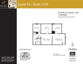 8023 Vantage Dr, San Antonio, TX en alquiler Plano de la planta- Imagen 1 de 1