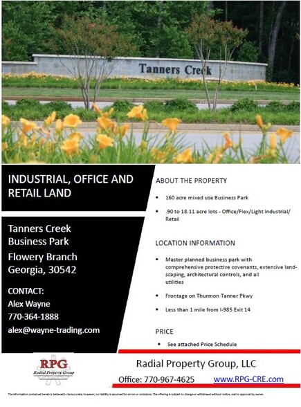 Tanners Creek Business Park, Flowery Branch, GA en venta - Foto del edificio - Imagen 2 de 3