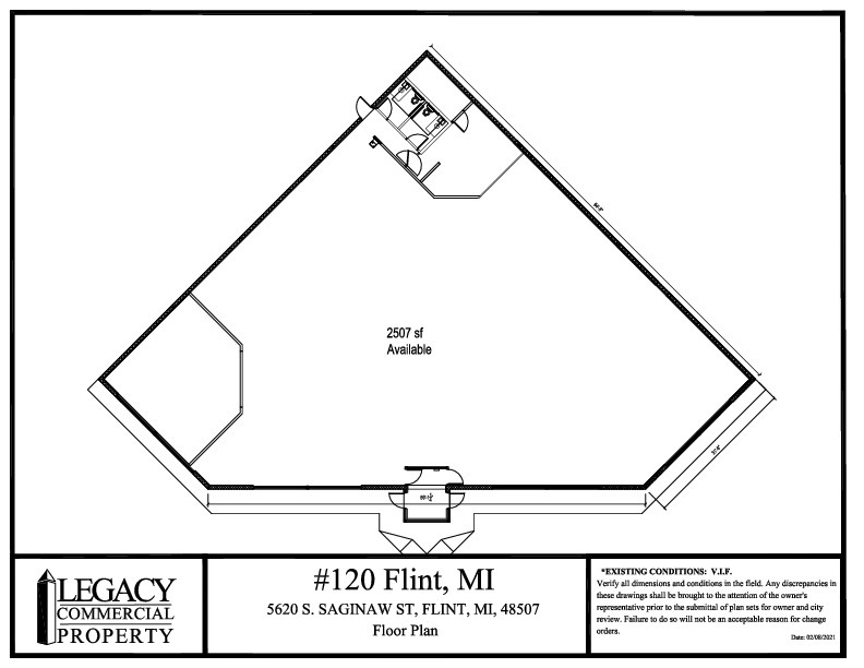 5620 S Saginaw St, Flint, MI en alquiler Plano de la planta- Imagen 1 de 1