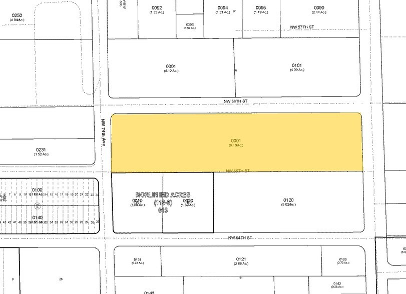 7200-7360 NW 56th St, Miami, FL en venta - Plano de solar - Imagen 3 de 24