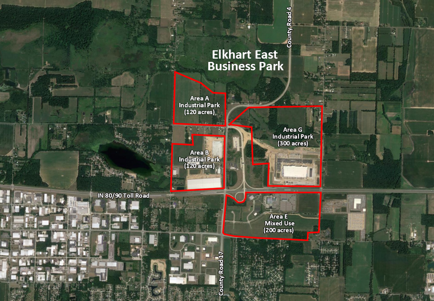 County Road 17, Elkhart, IN en venta - Vista aérea - Imagen 2 de 2