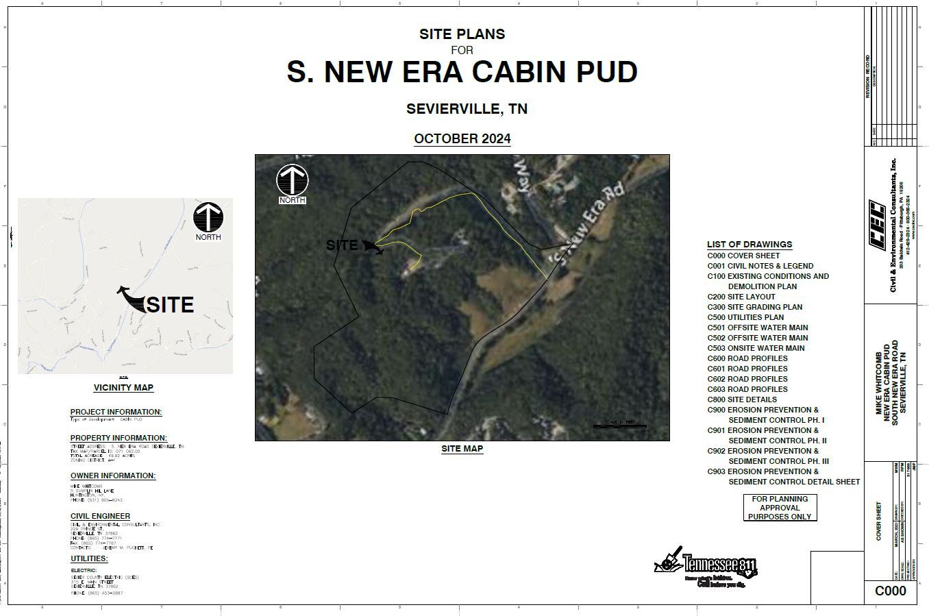 1204 S New Era Rd, Sevierville, TN en venta Plano del sitio- Imagen 1 de 31