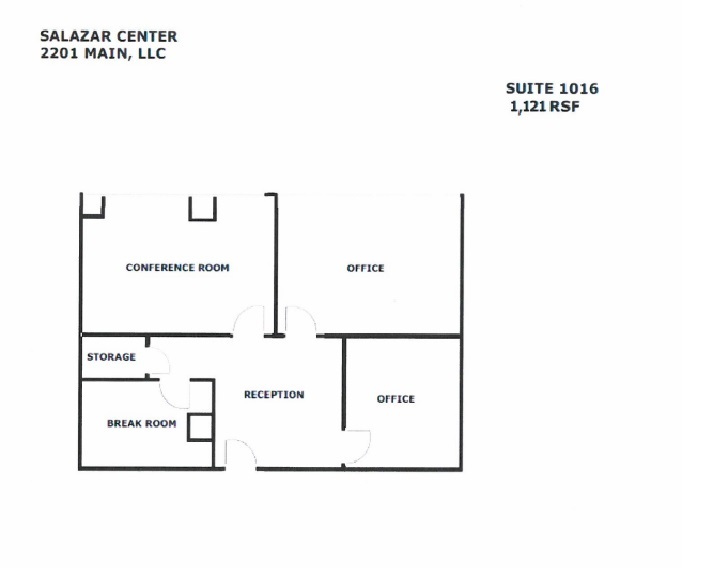 2201 Main St, Dallas, TX en alquiler Plano de la planta- Imagen 1 de 4