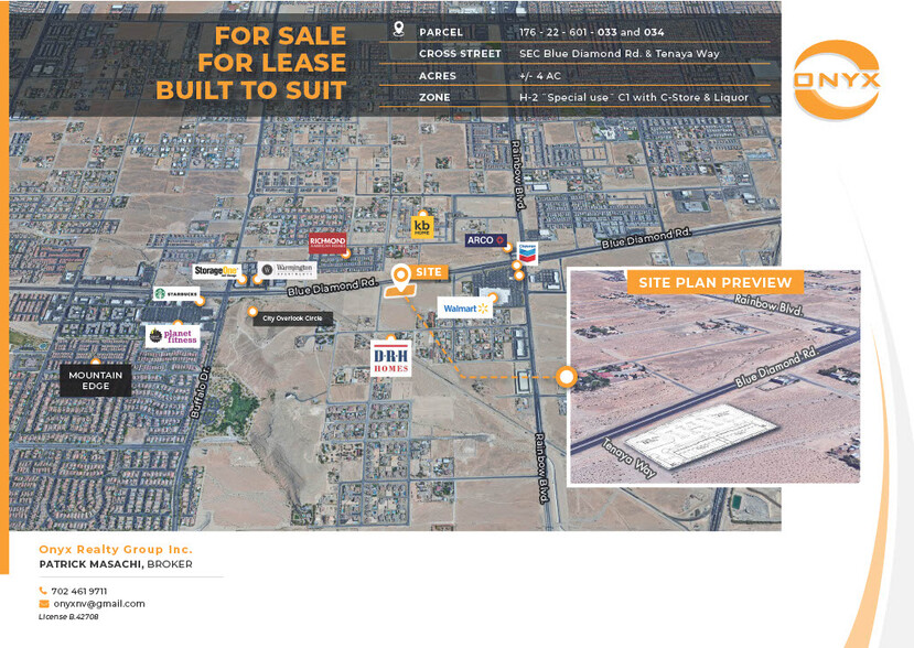 Sec Of Blue Diamond & Tenaya Way, Las Vegas, NV en venta - Foto del edificio - Imagen 1 de 1