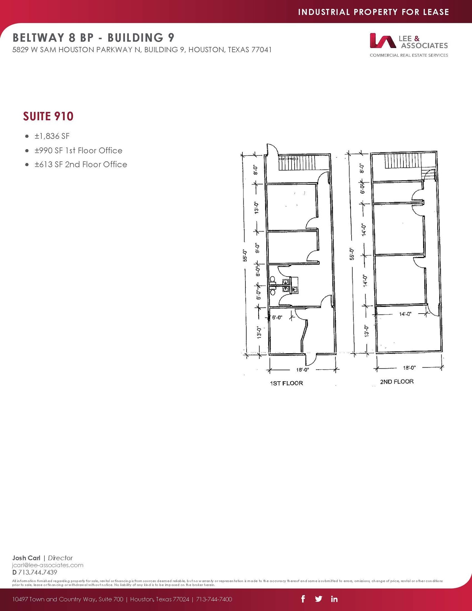 5829 W Sam Houston Pky N, Houston, TX en alquiler Plano de la planta- Imagen 1 de 1