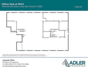 7925 NW 12th St, Doral, FL en alquiler Plano de la planta- Imagen 1 de 1