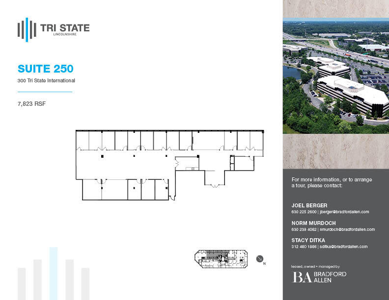 300 Tri State International, Lincolnshire, IL en alquiler Plano de la planta- Imagen 1 de 12