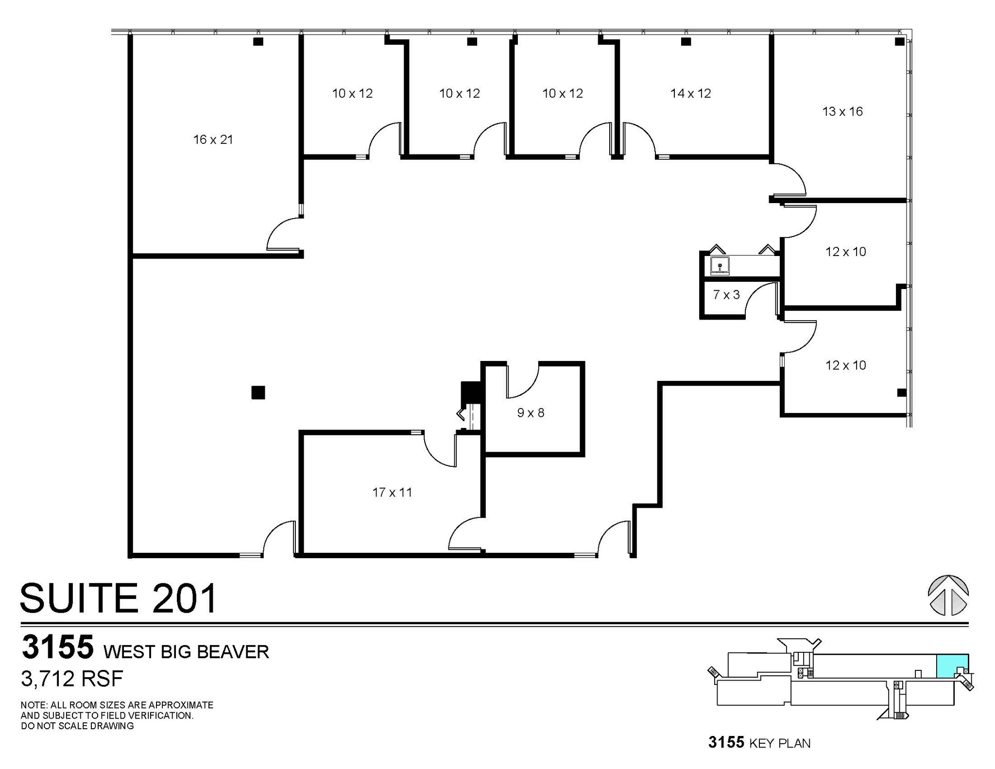 3155 W Big Beaver Rd, Troy, MI en alquiler Plano de la planta- Imagen 1 de 1