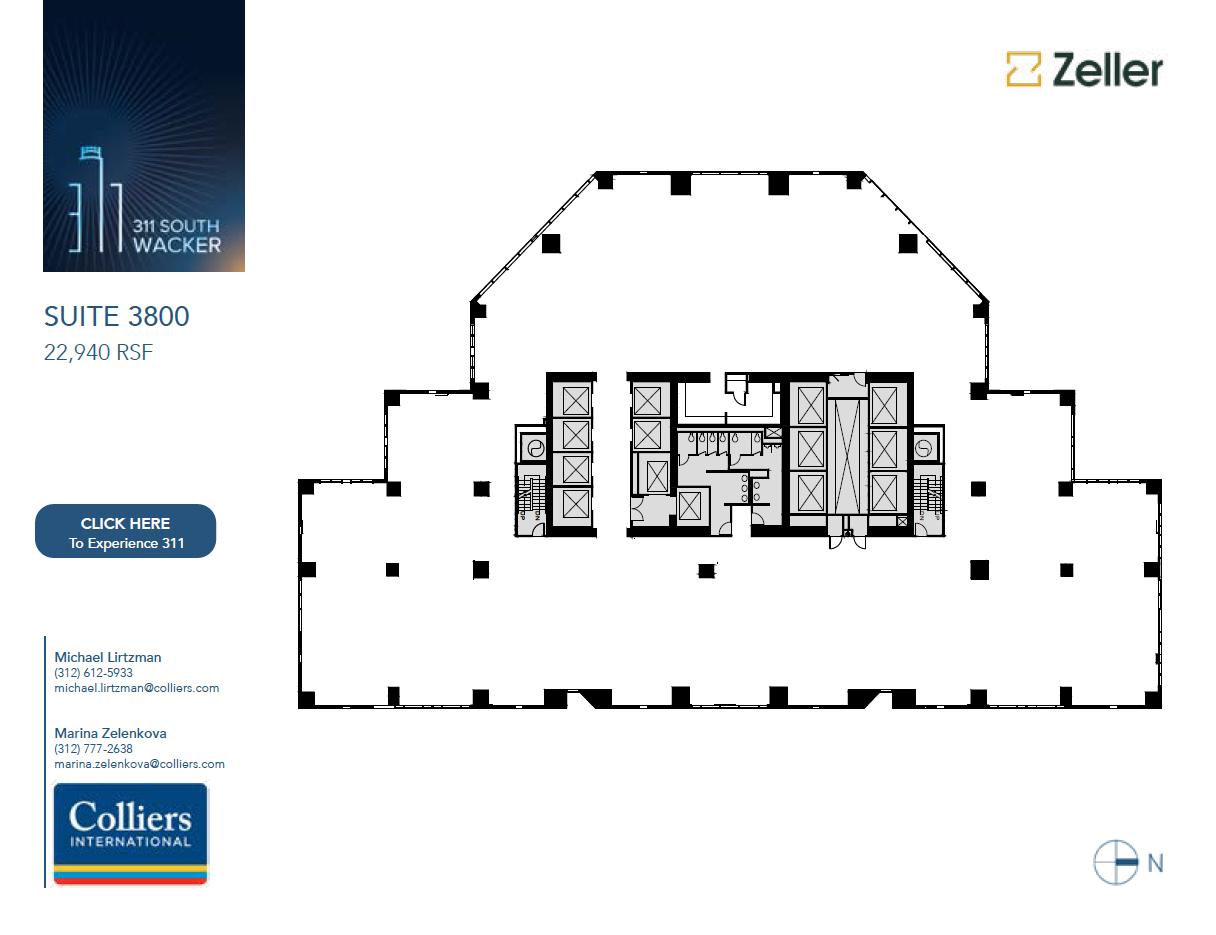 311 S Wacker Dr, Chicago, IL en alquiler Plano de la planta- Imagen 1 de 3