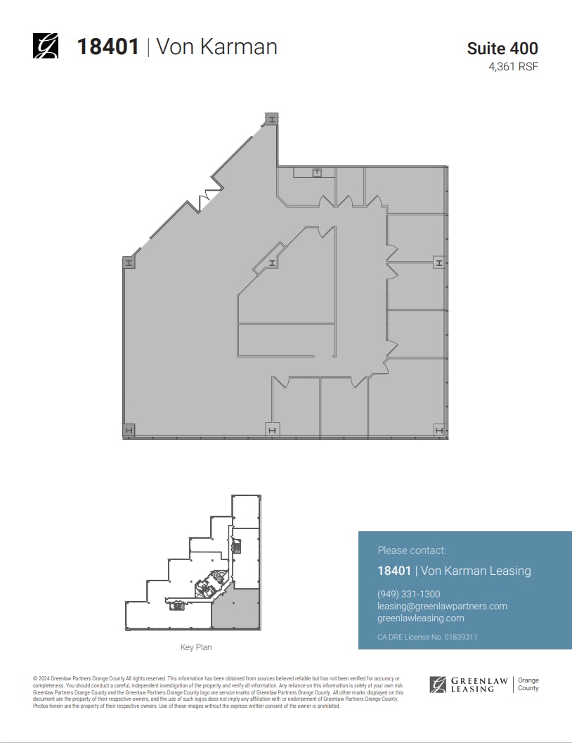 18301 Von Karman Ave, Irvine, CA en alquiler Plano de la planta- Imagen 1 de 1