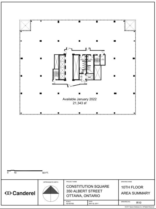 350 Albert St, Ottawa, ON en alquiler Plano de la planta- Imagen 1 de 1