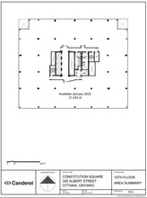 350 Albert St, Ottawa, ON en alquiler Plano de la planta- Imagen 1 de 1