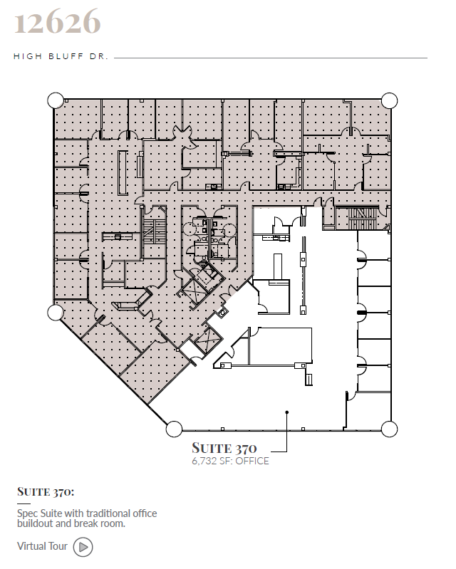 12626 High Bluff Dr, San Diego, CA en alquiler Plano de la planta- Imagen 1 de 1