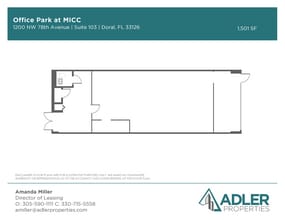 7925 NW 12th St, Doral, FL en alquiler Plano de la planta- Imagen 1 de 1