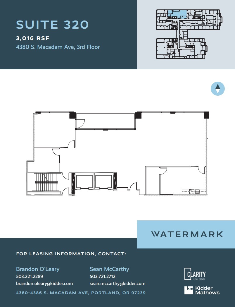 4380 S Macadam Ave, Portland, OR en alquiler Plano de la planta- Imagen 1 de 1