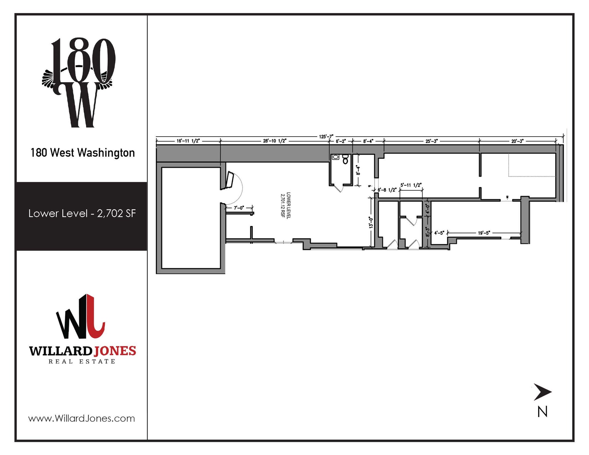 180 W Washington St, Chicago, IL en alquiler Plano de la planta- Imagen 1 de 1