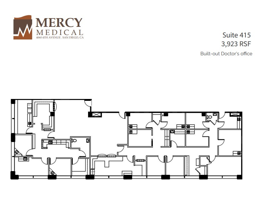 4060 4th Ave, San Diego, CA en alquiler Plano de la planta- Imagen 1 de 2