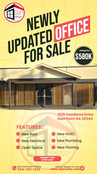 Más detalles de 2125 Headland Dr, Atlanta, GA - Oficina en venta