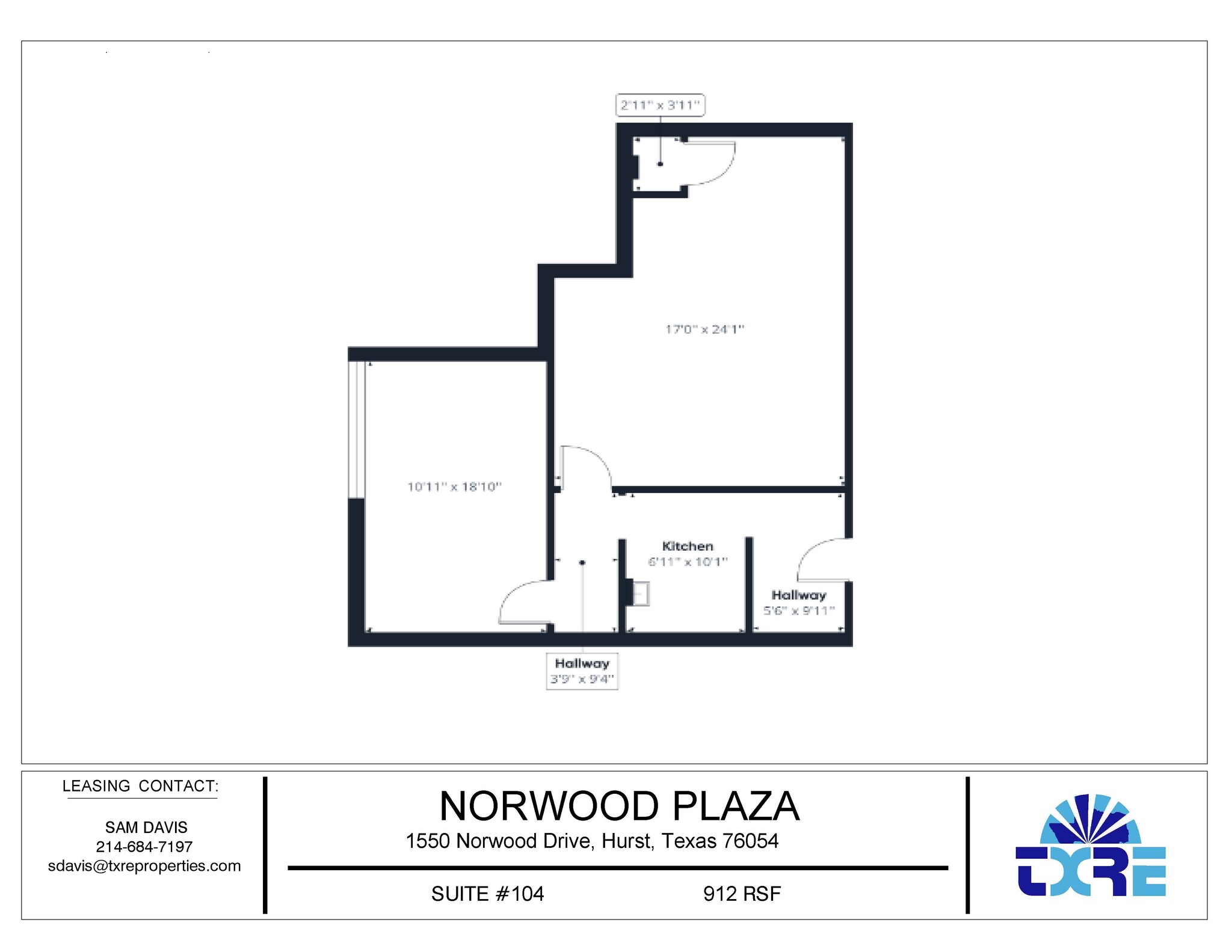 1550 Norwood Dr, Hurst, TX en alquiler Plano de la planta- Imagen 1 de 1