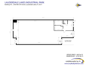 2696 NW 31st Ave, Lauderdale Lakes, FL en alquiler Plano de la planta- Imagen 1 de 1