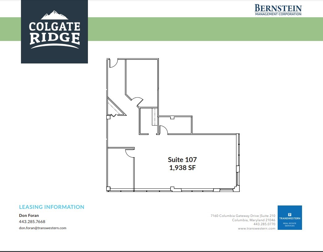 7125 Thomas Edison Dr, Columbia, MD en venta Plano de la planta- Imagen 1 de 2